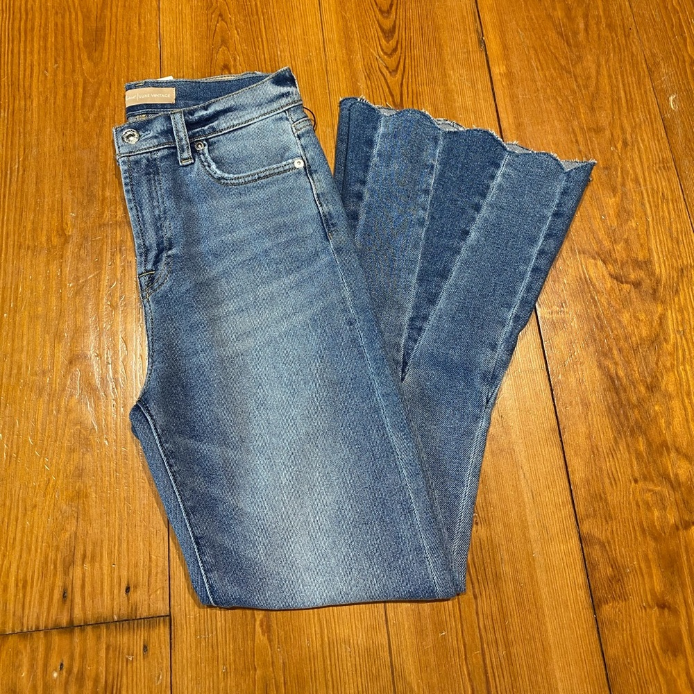 7 for All Mankind Scallop Hem Jeans